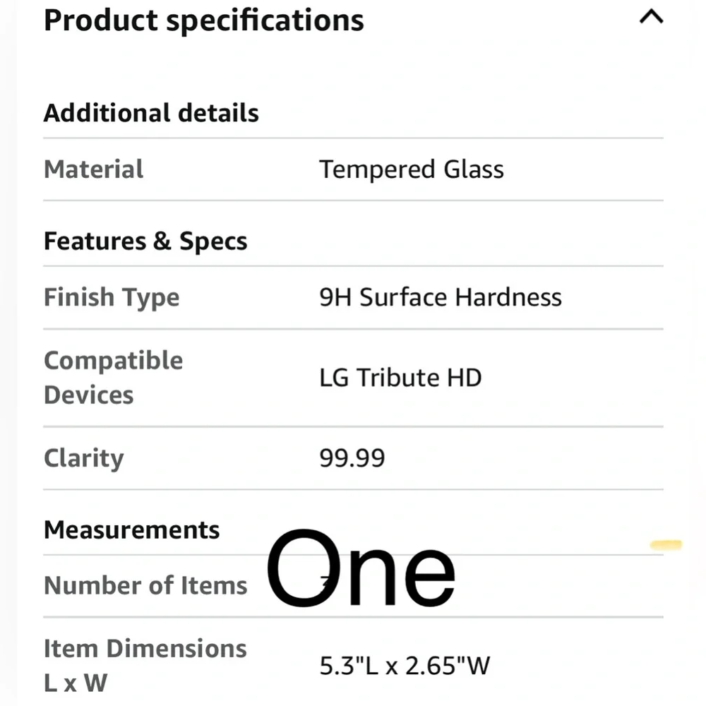 LG (Tribute HD) 1 pc Tempered Glass Screen Protector NWT incl installation tools